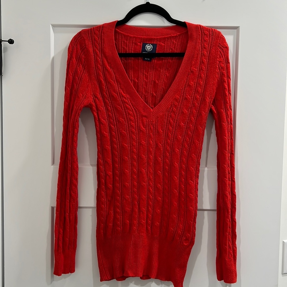 Red American eagle sweater